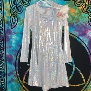 Adorable Holographic unicorn costume